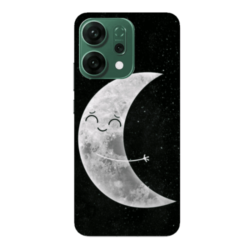 Oppo RENO 14 Half Moon Transparent Silicone TPU Θήκη